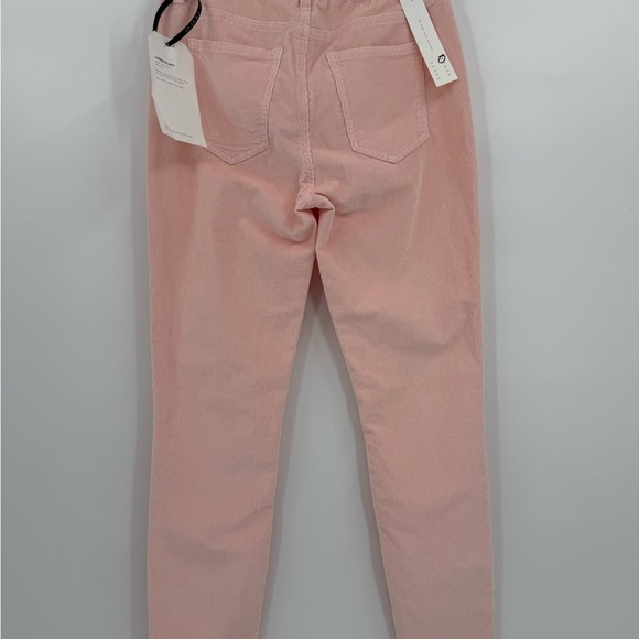 CURRENT/ELLIOTT The High Waist Stiletto Corduroy Pant Color Crystal Pink Size 28 - Picture 11 of 11